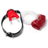 KINKgear Bâillon Urinoir avec Cage souple Rouge